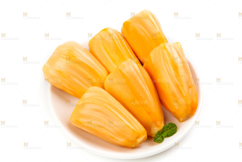 盘子里装着菠萝蜜