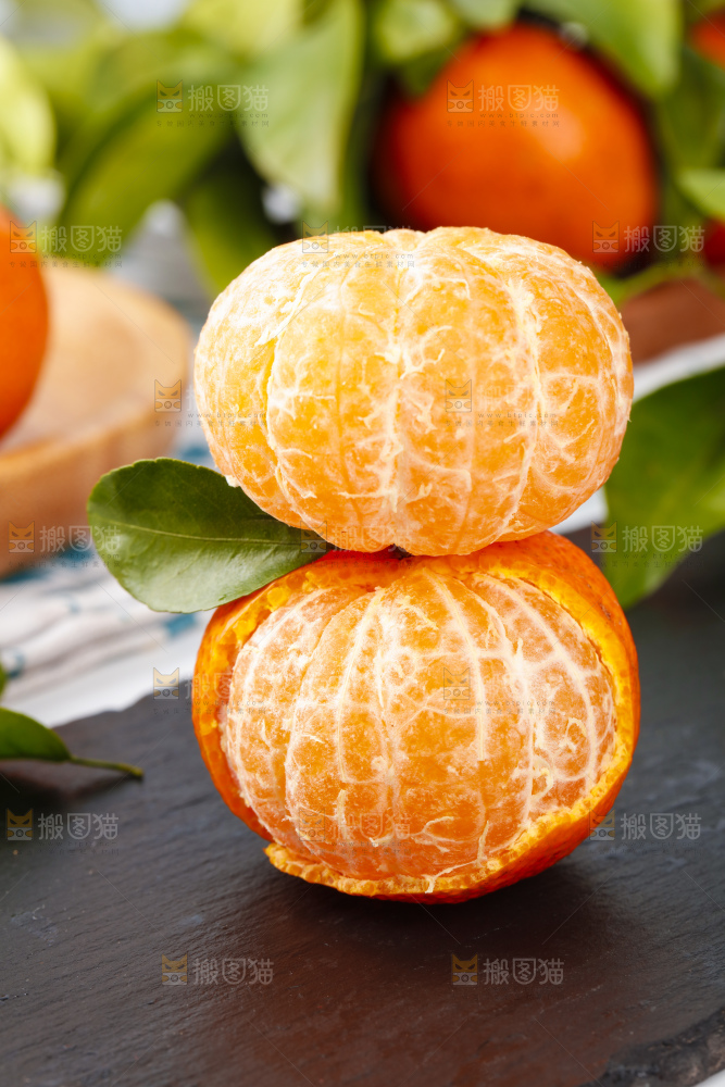 黑石板上的广西砂糖橘