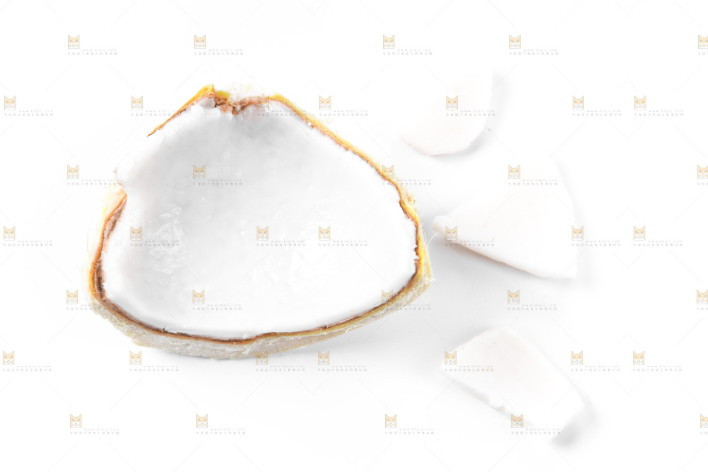 白底上的香水椰青