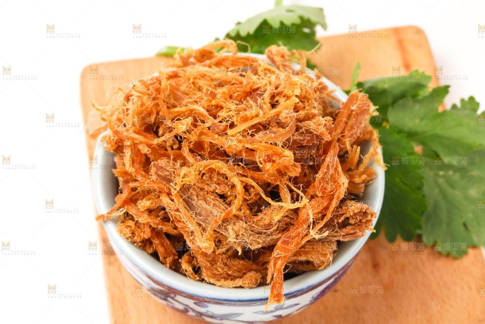 碗里装着肉干