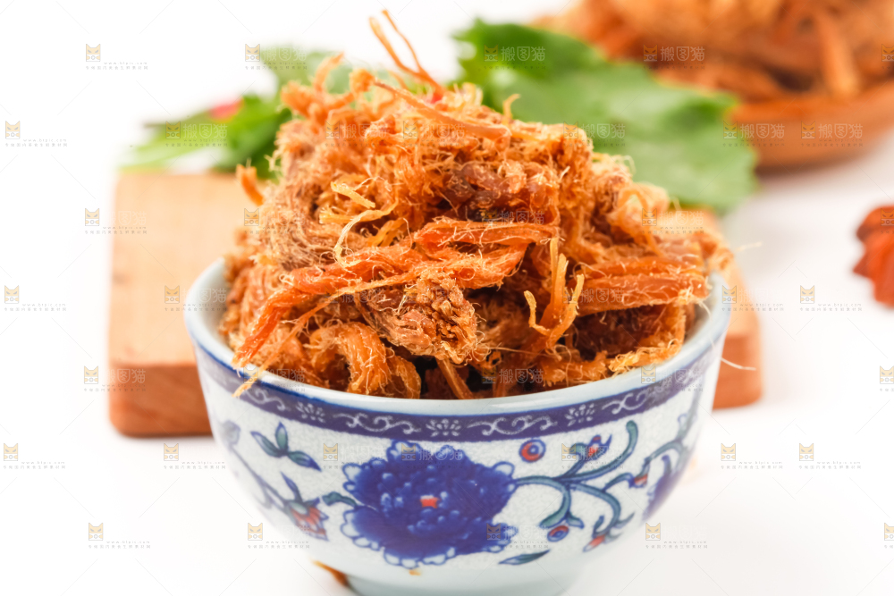 碗里装着肉干