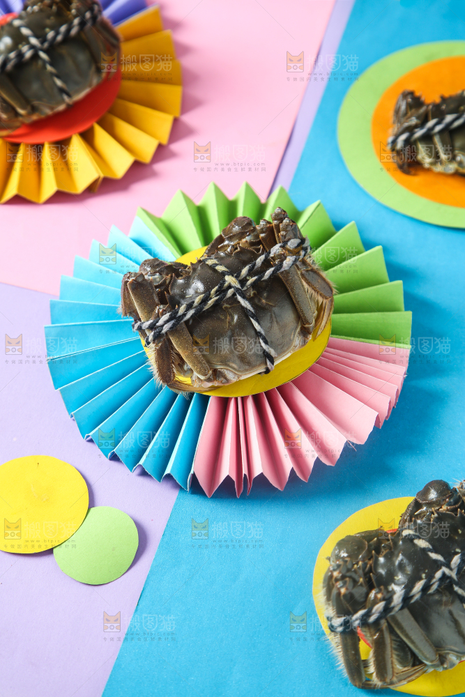 彩底上的螃蟹