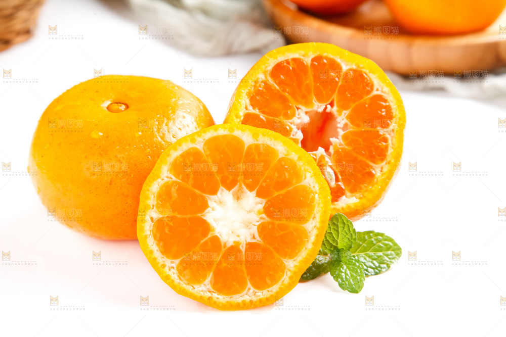 白底上的永春芦柑