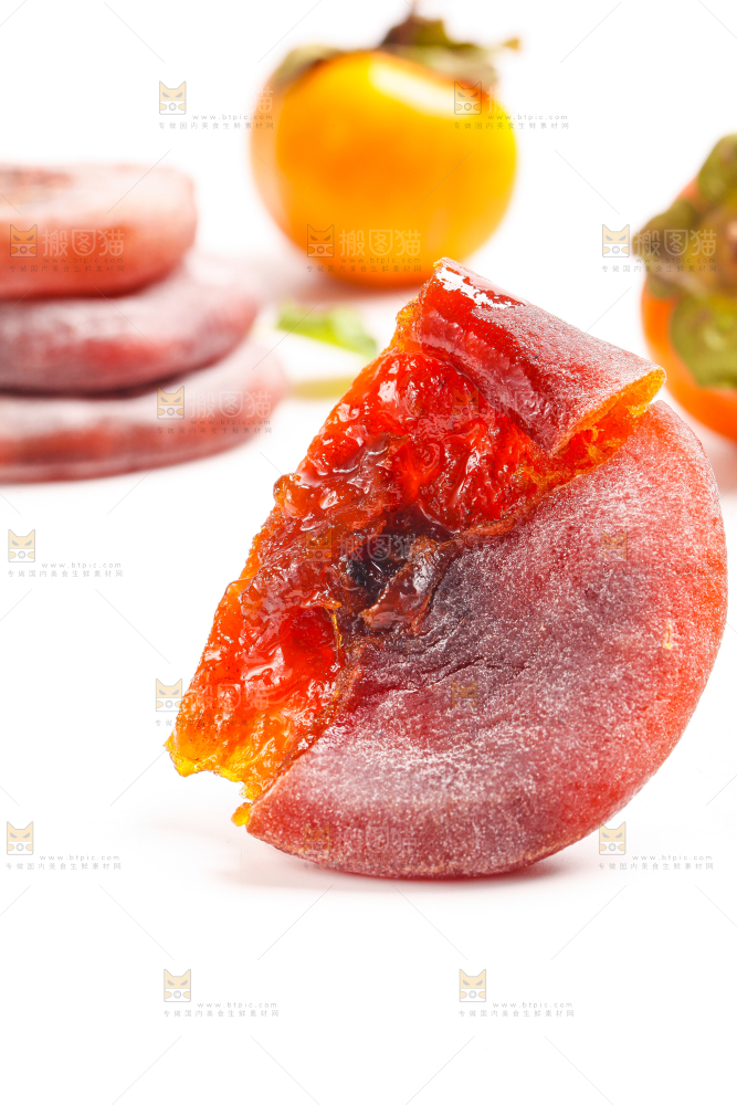 白底上的富平柿饼