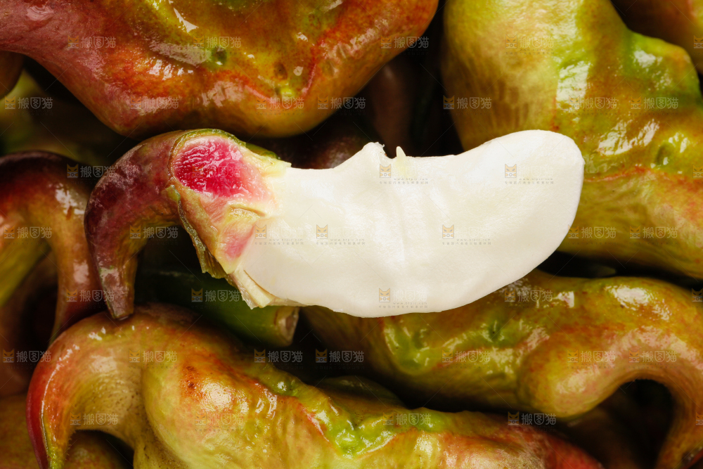 篮子里装着洪湖菱角
