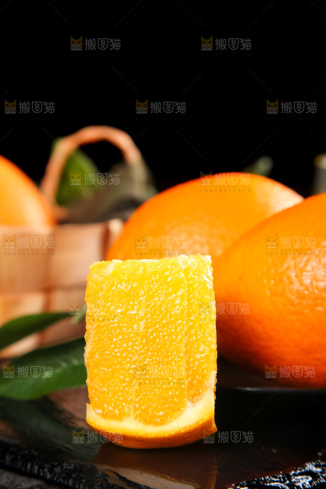 石板上的秭归脐橙