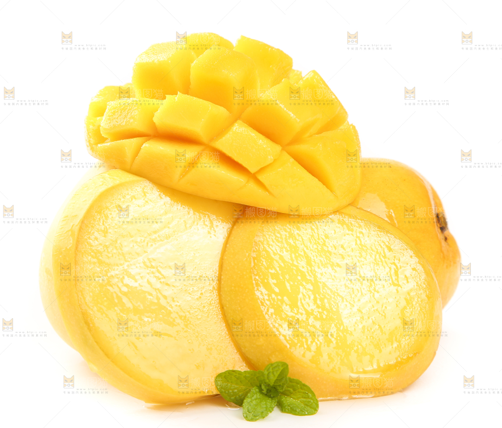白底上放着黄金澳芒