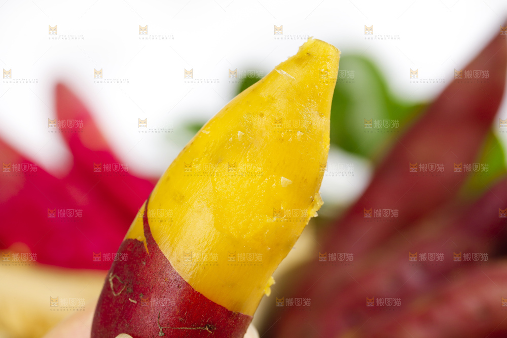 手里拿着小蜜薯