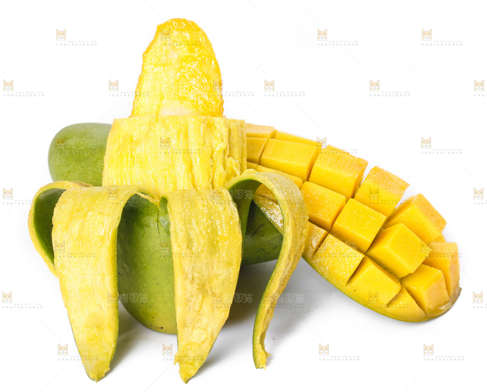 白底上放着进口青芒