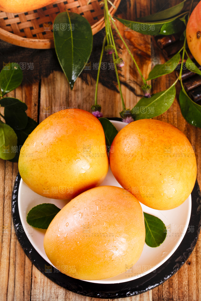 盘子里装着黄金澳芒