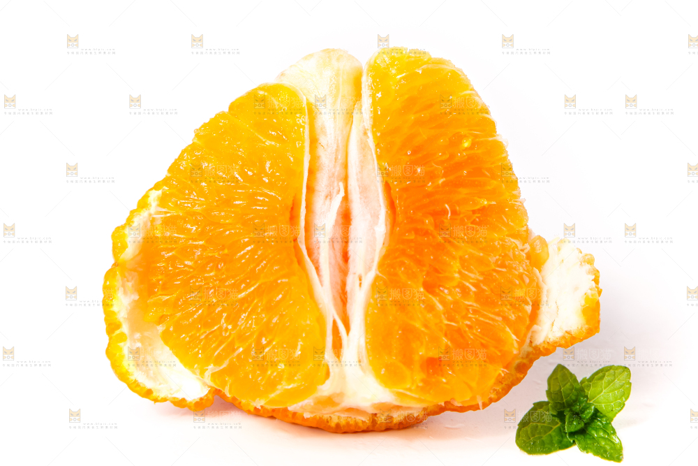 白底上摆放着丑柑