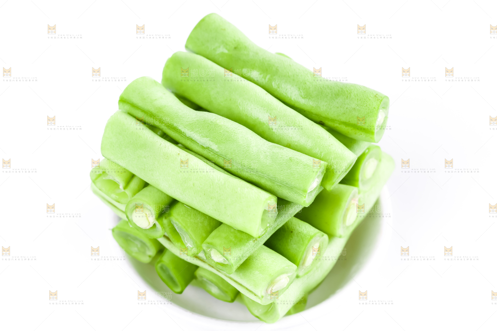 白底上放着一碗云南四季豆
