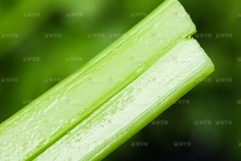 黑石板上的芹菜