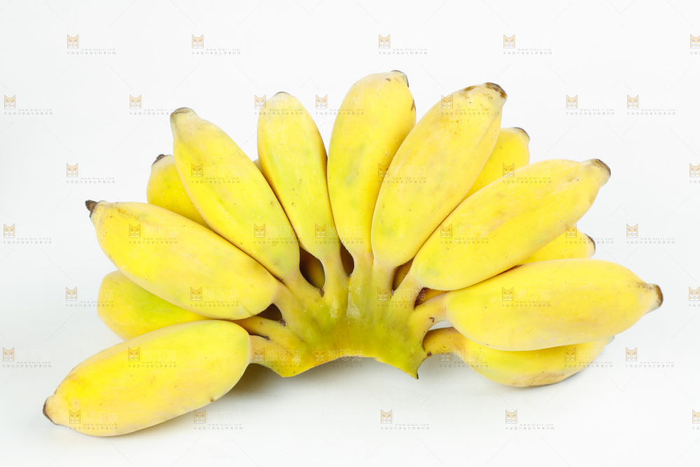 白底上放着广西苹果蕉
