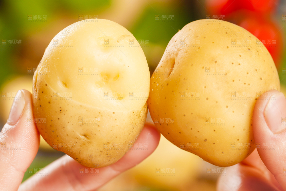 手里拿着小土豆