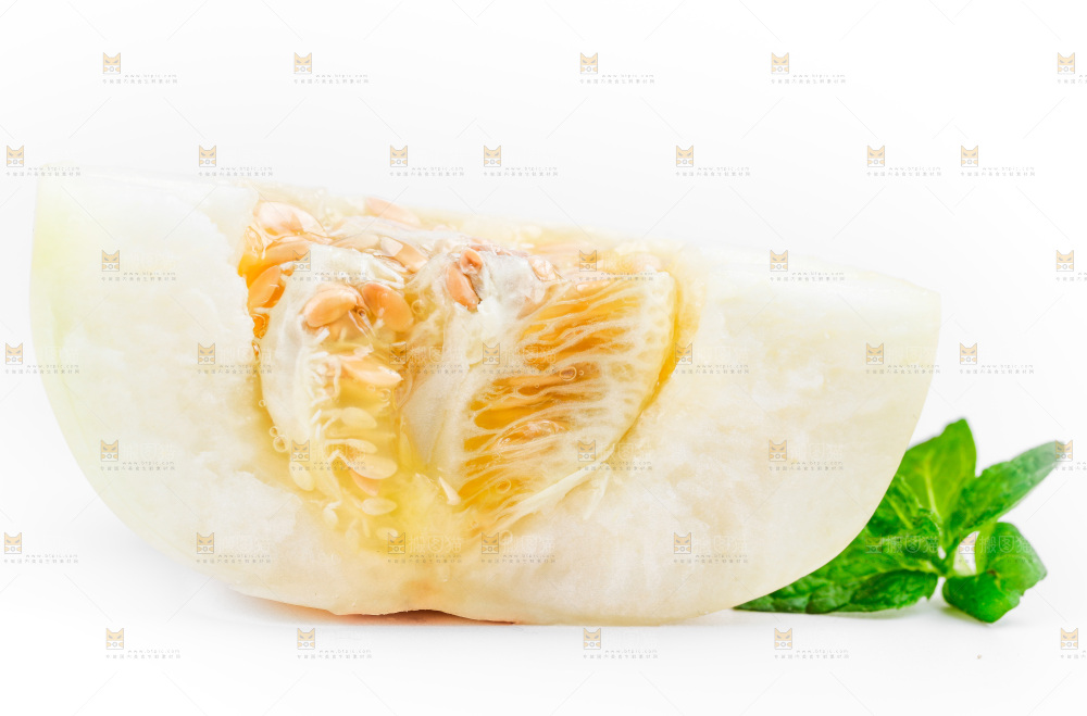白底上的阎良甜瓜