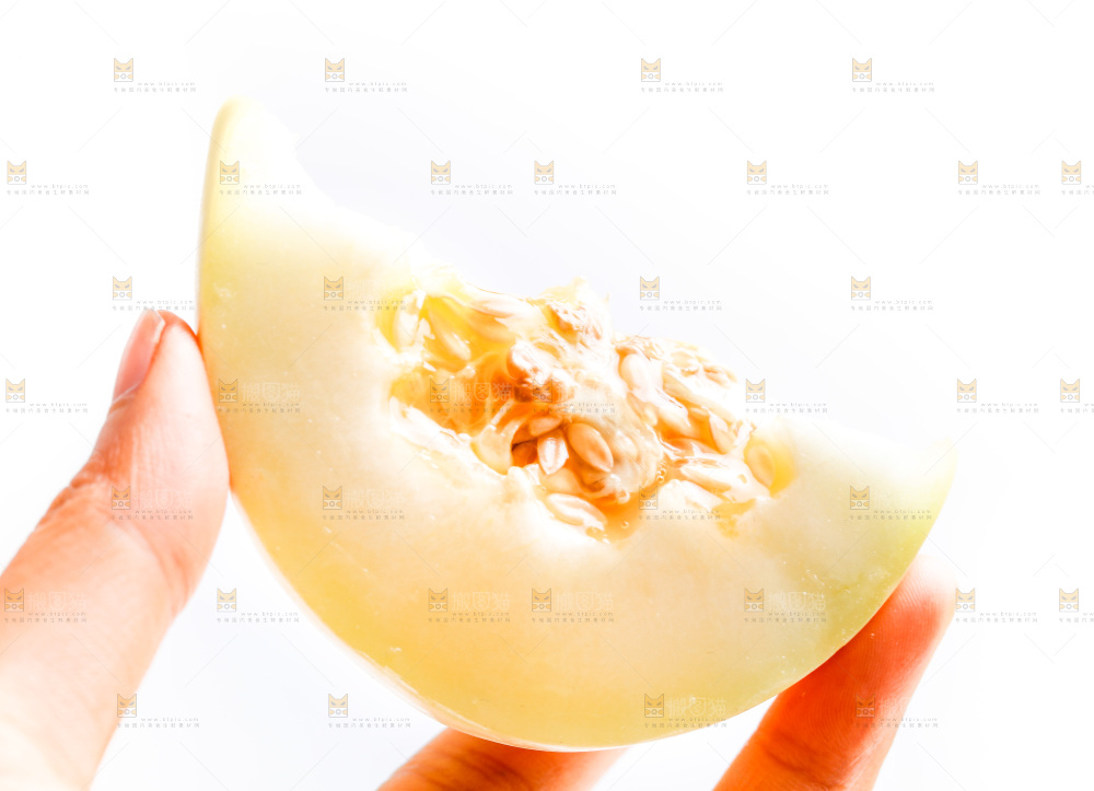 手拿阎良甜瓜