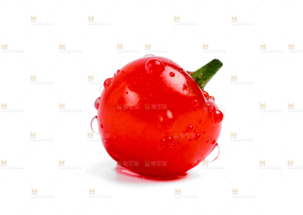 白底上的樱桃