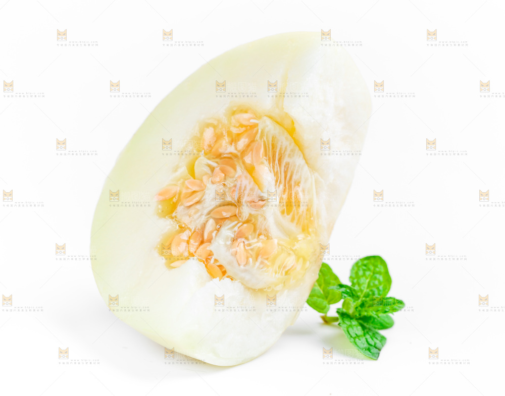 白底上的阎良甜瓜