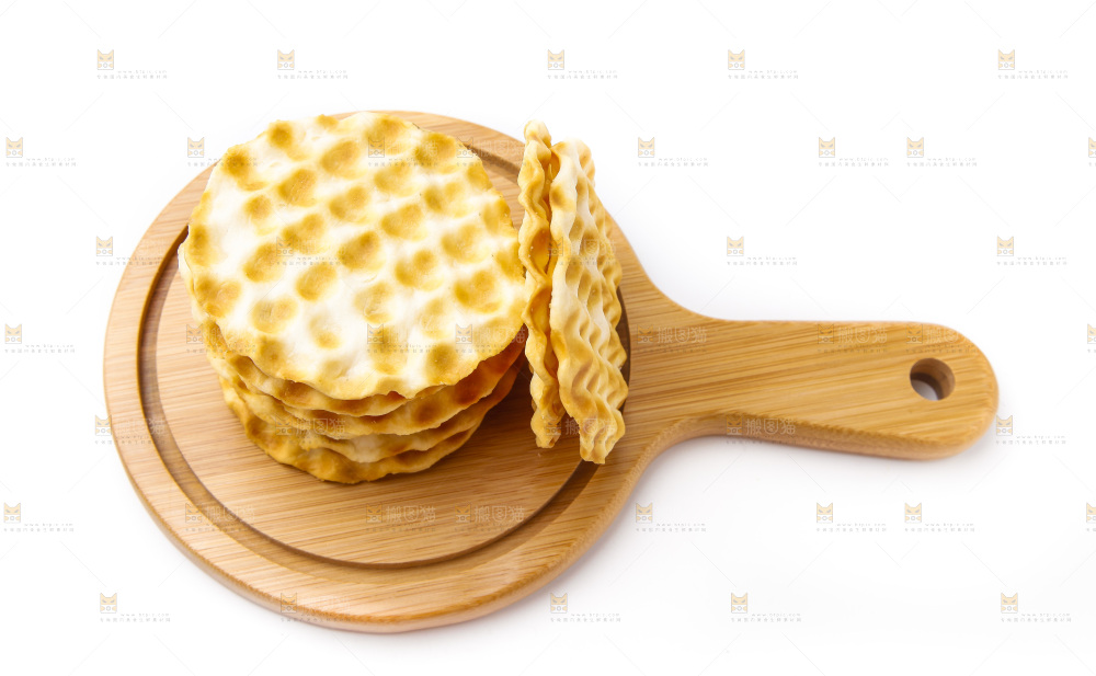 木板上的石头烧饼