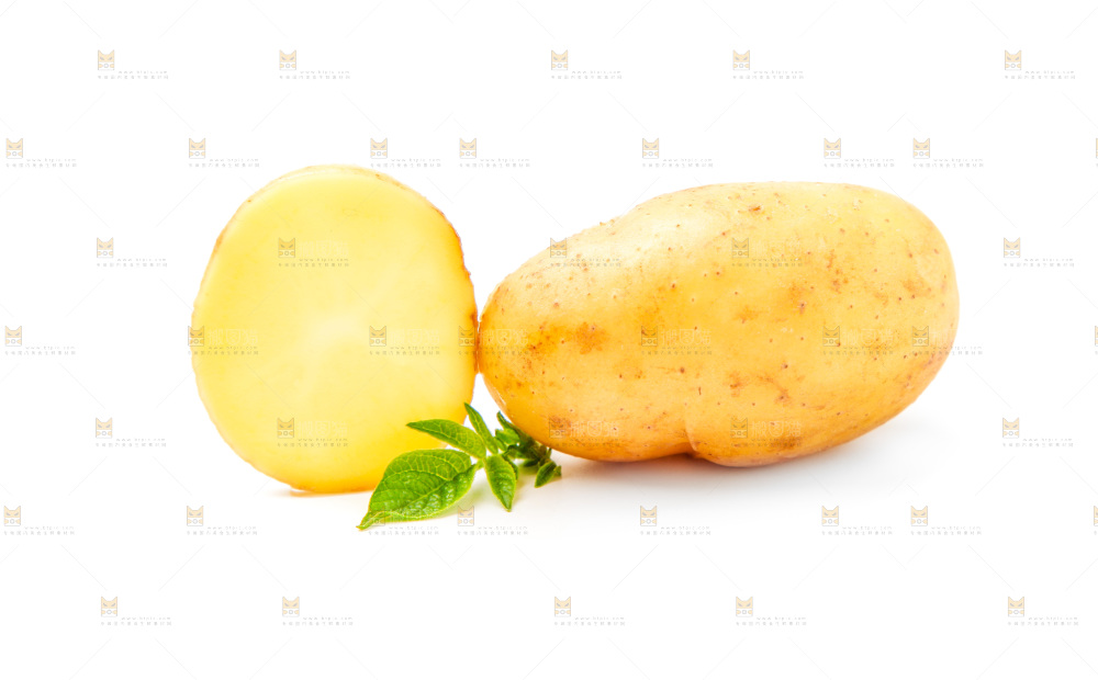 白底上放着云南黄心土豆