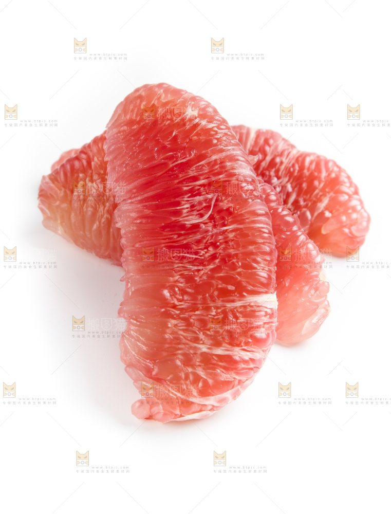 盘子里的柚子果肉