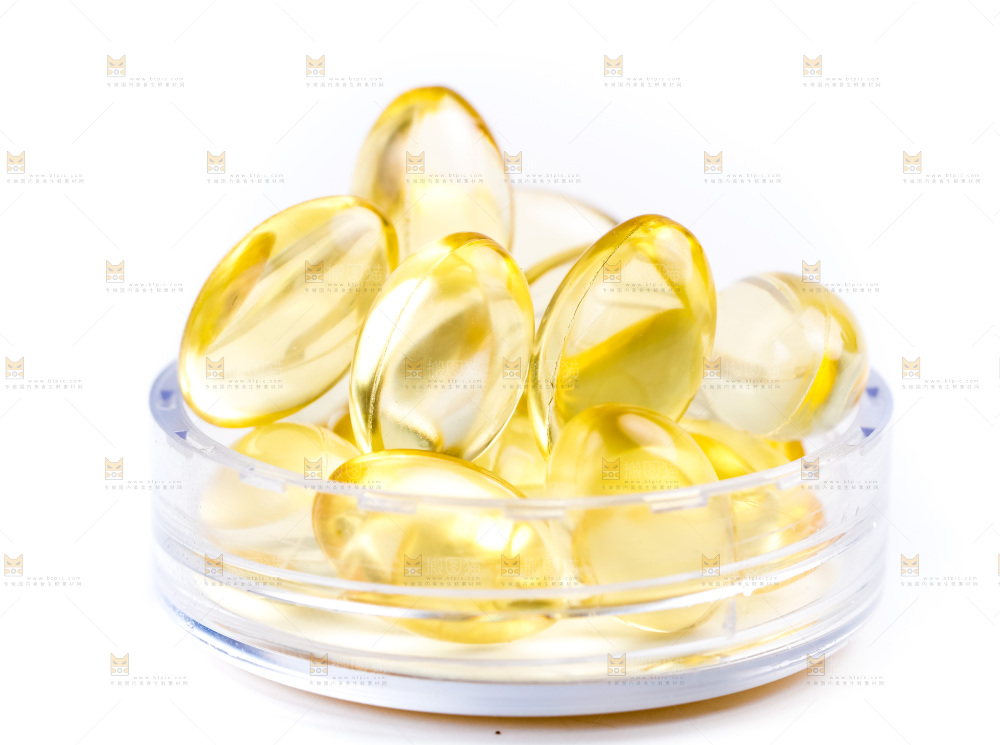 白底上的鱼肝油