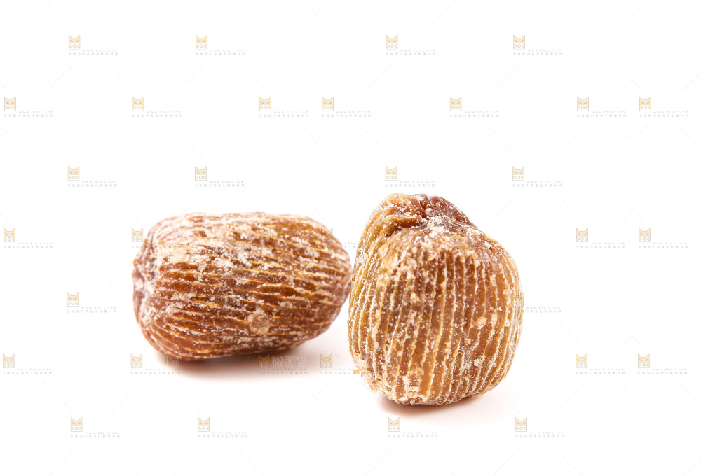 白底上的金丝蜜枣