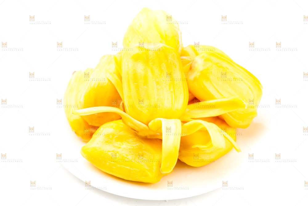 碟子里装着海南菠萝蜜