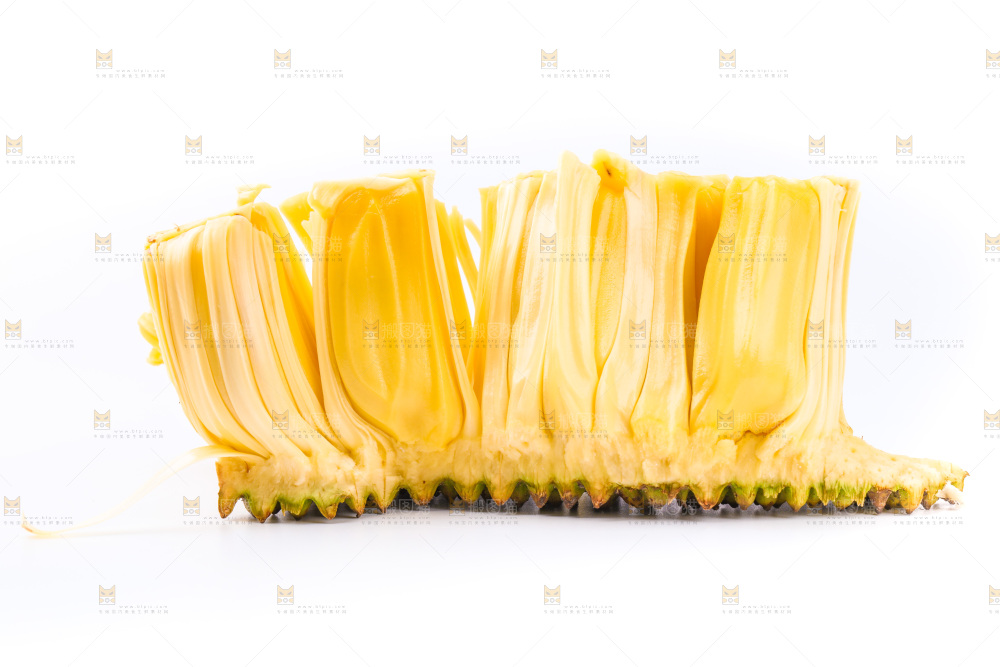 白底上放着海南菠萝蜜