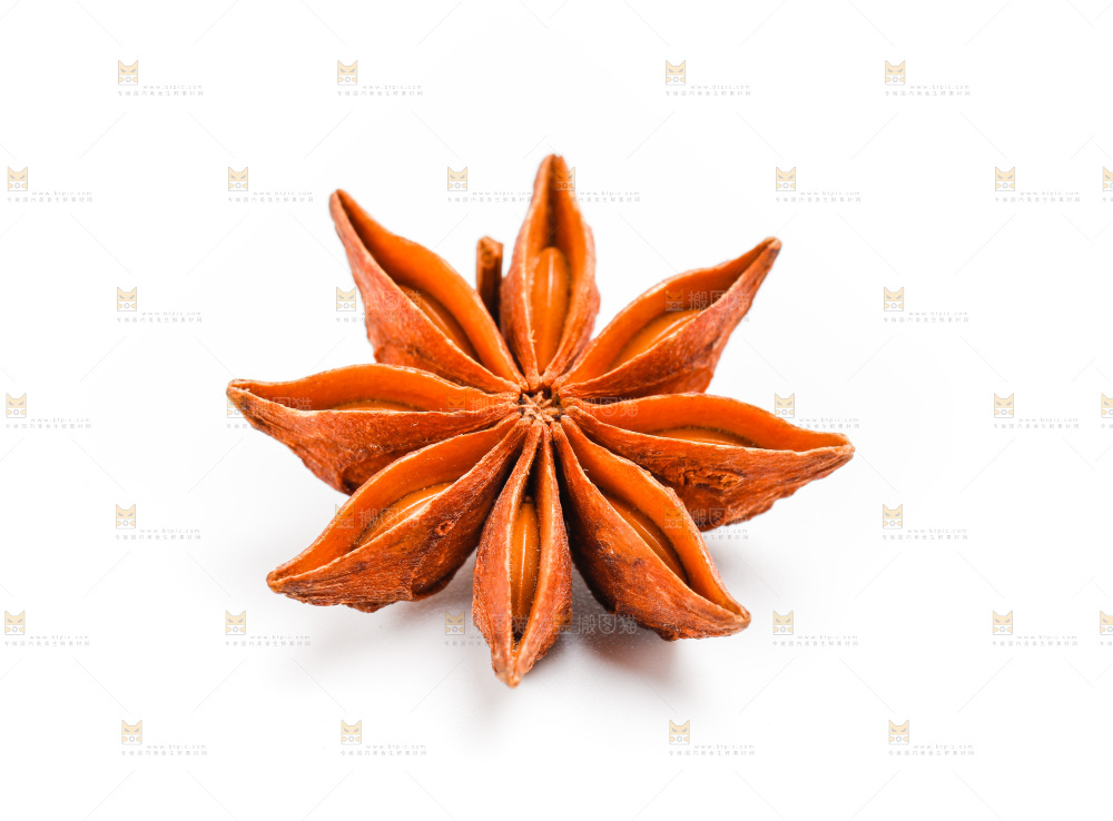 白底上的大茴香