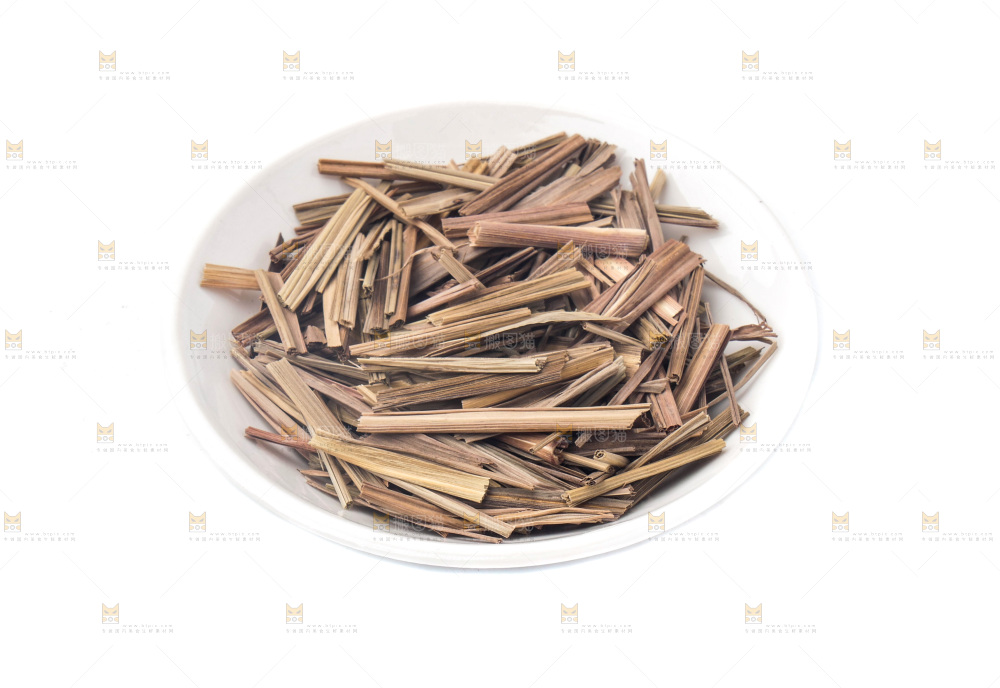 白底上的香茅草