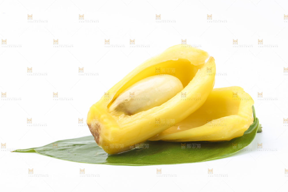 白底上放着海南菠萝蜜