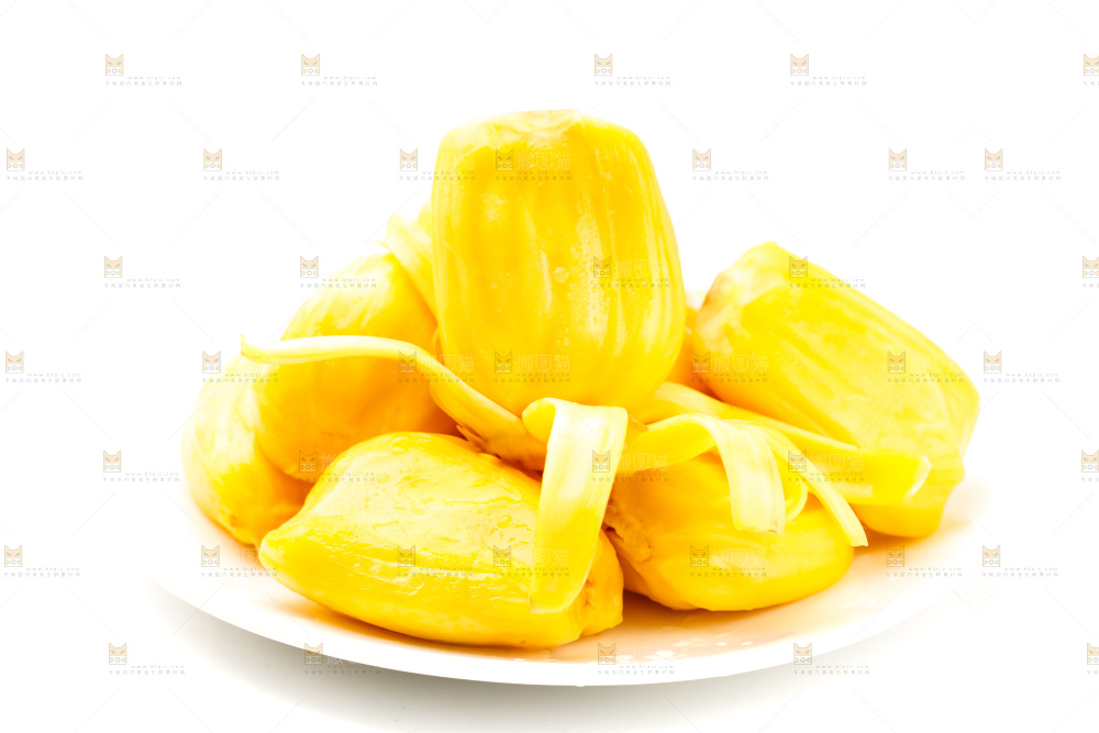 碟子里装着海南菠萝蜜