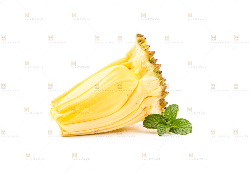 白底上放着海南菠萝蜜