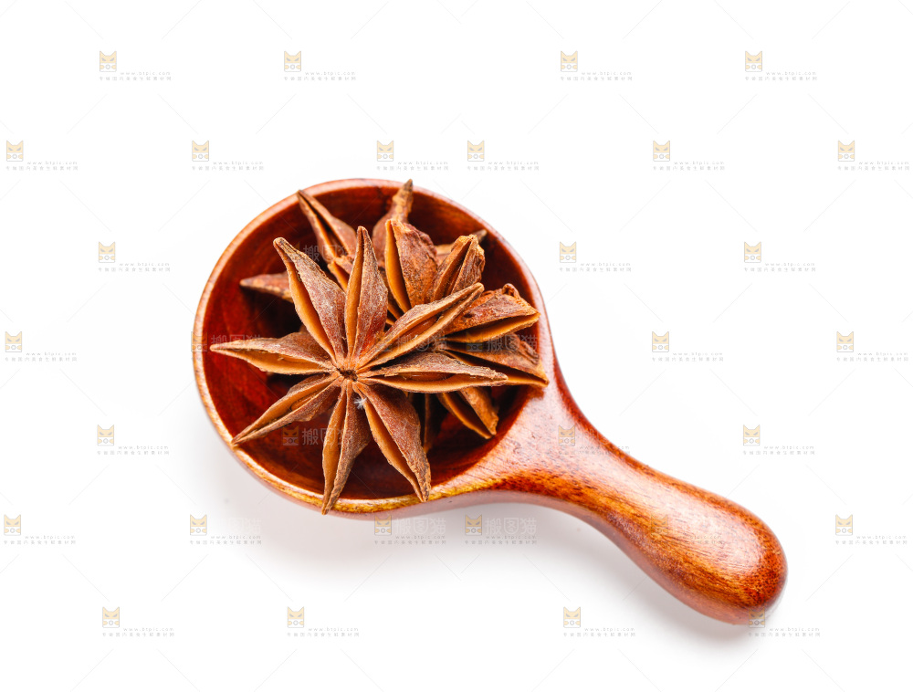 白底上的大茴香