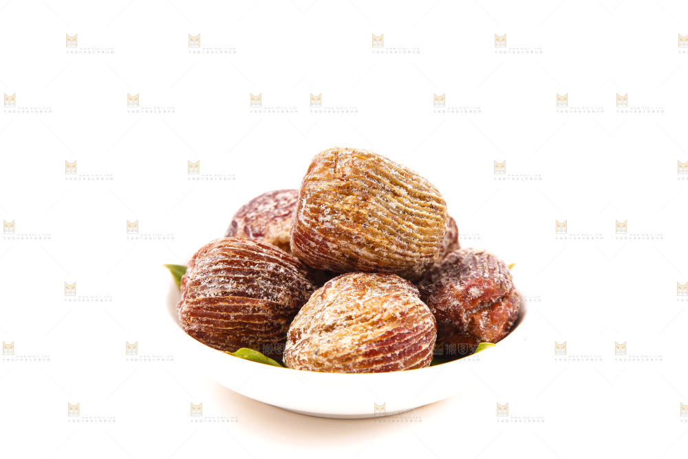 白底上的金丝蜜枣