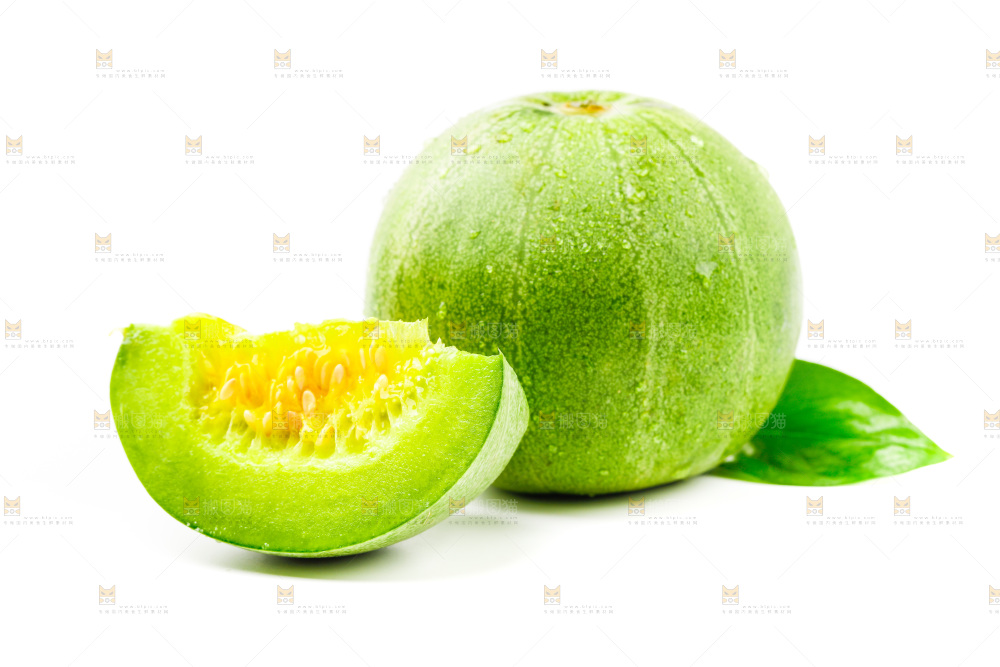 浅底上的山东绿宝石甜瓜