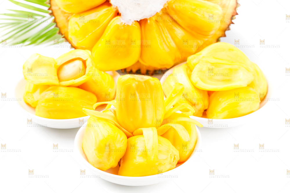 白底上的海南菠萝蜜