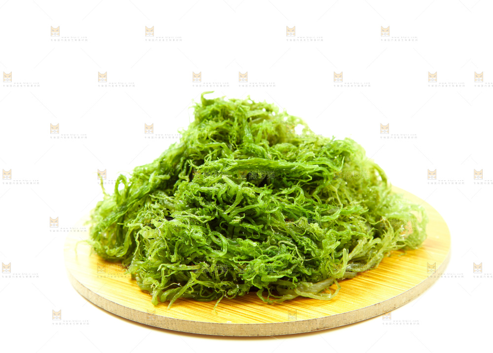 白底上的龙须菜