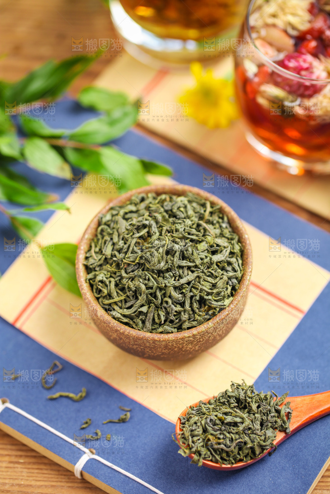 信纸上的一碗绿茶