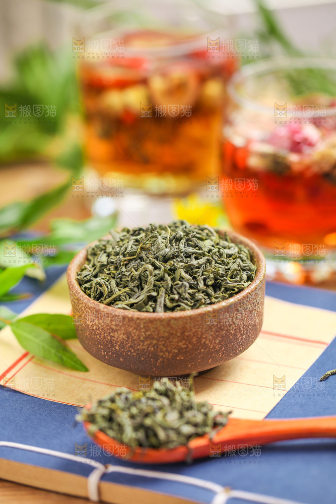 信纸上的一碗绿茶