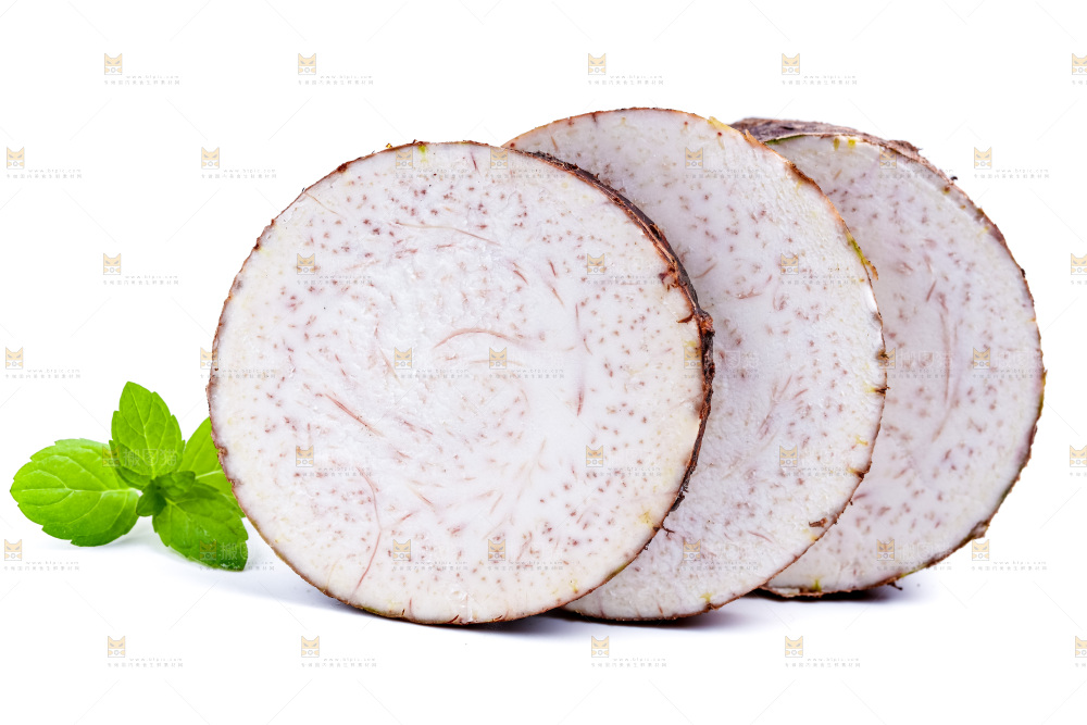 白底上的荔浦芋头