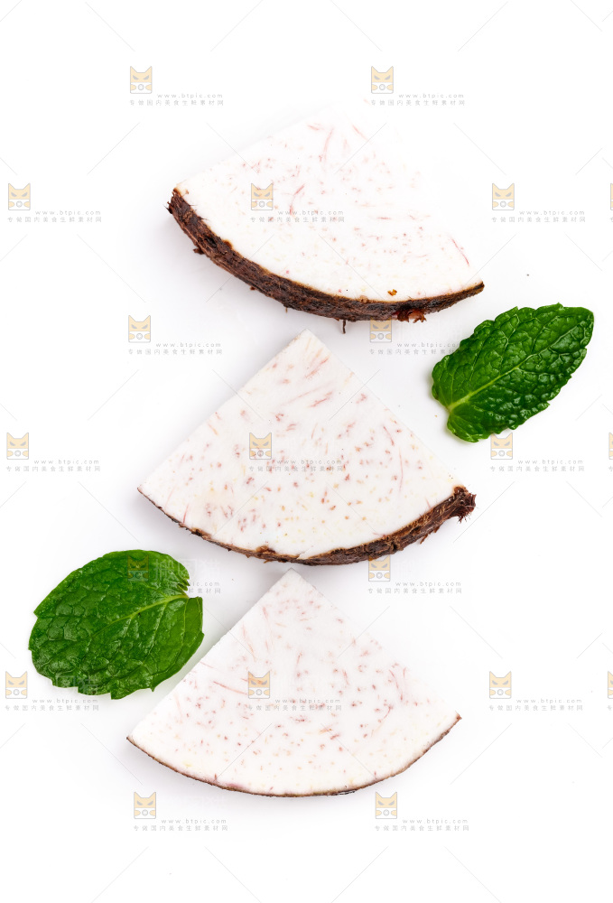 白底上的荔浦芋头