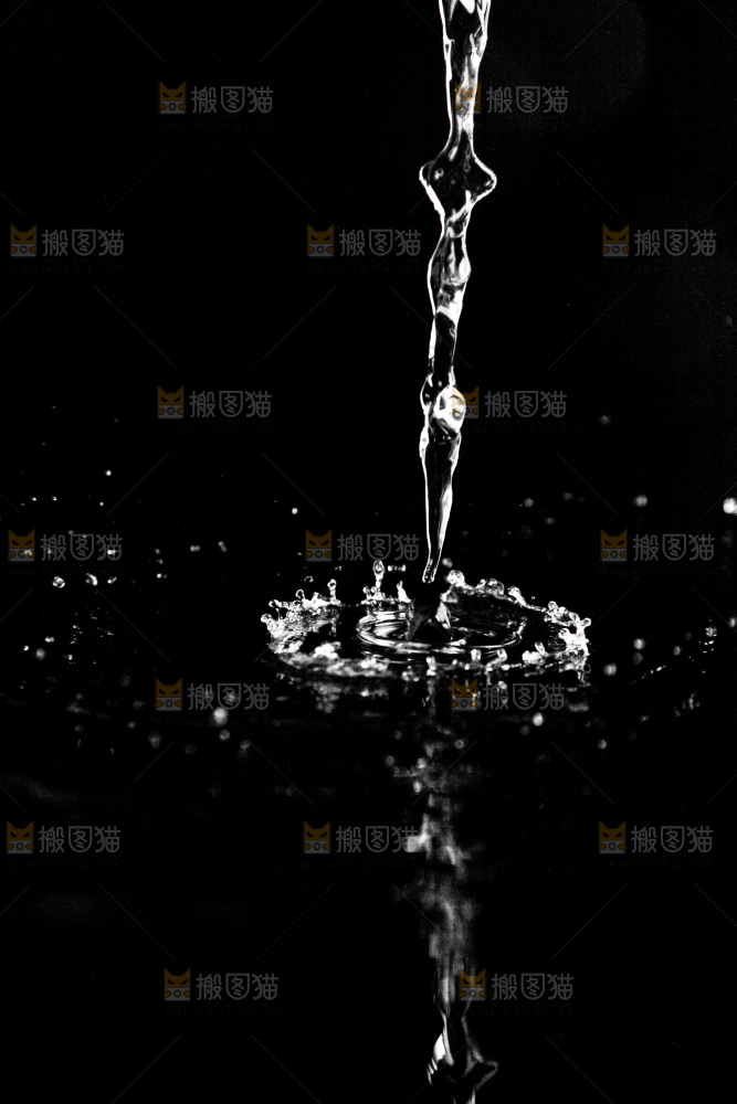 黑底上的水波纹