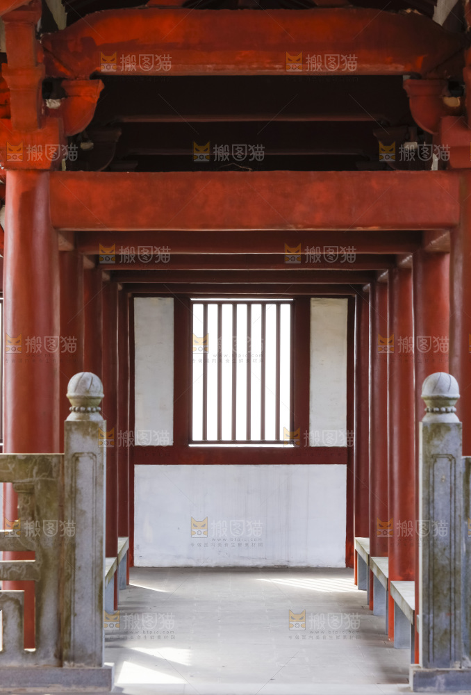 寺庙的走廊