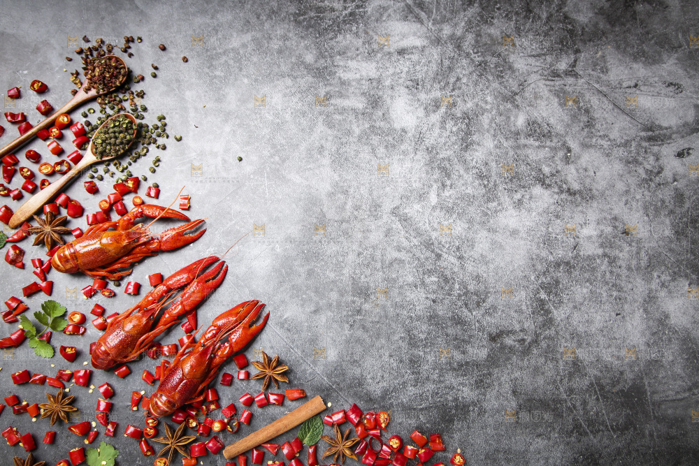 小龙虾纹理背景