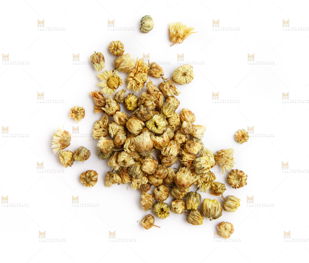 白底上放着胎菊