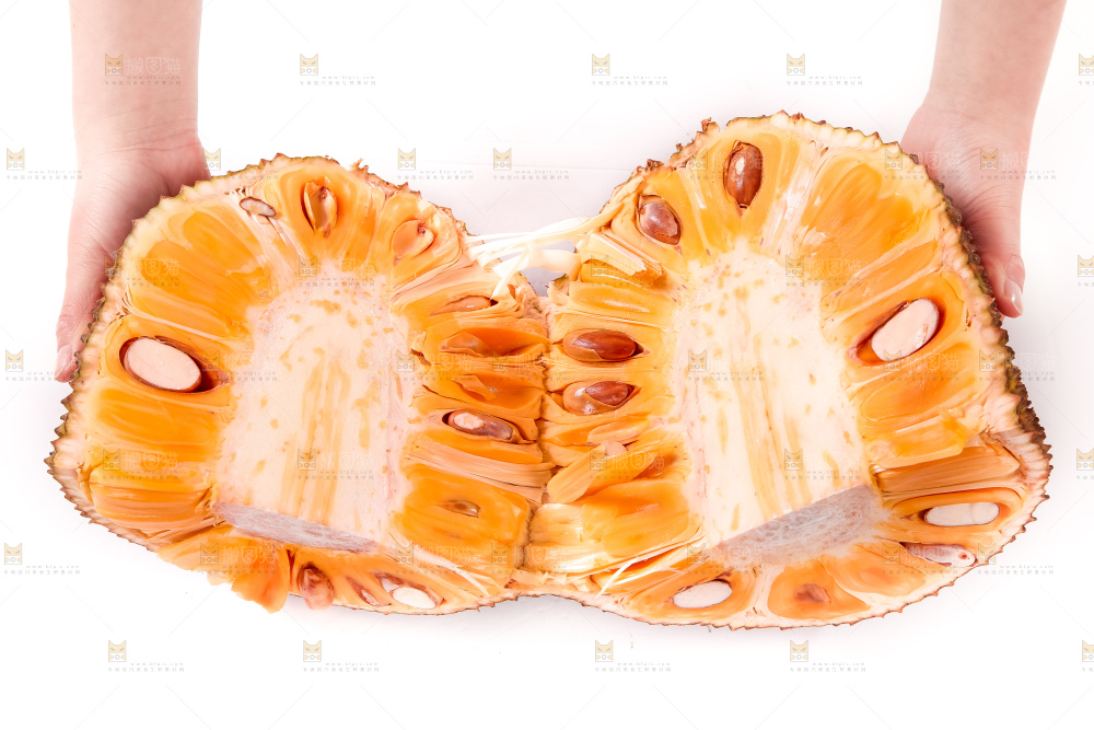 掰开的红心菠萝蜜