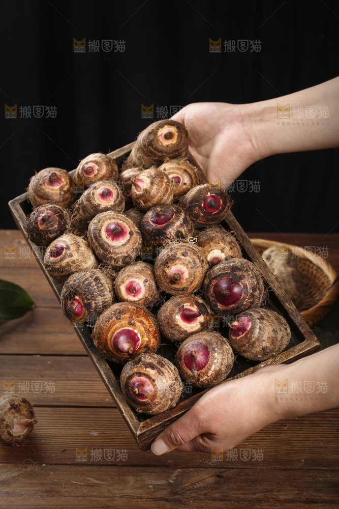 一盘广西红芽芋